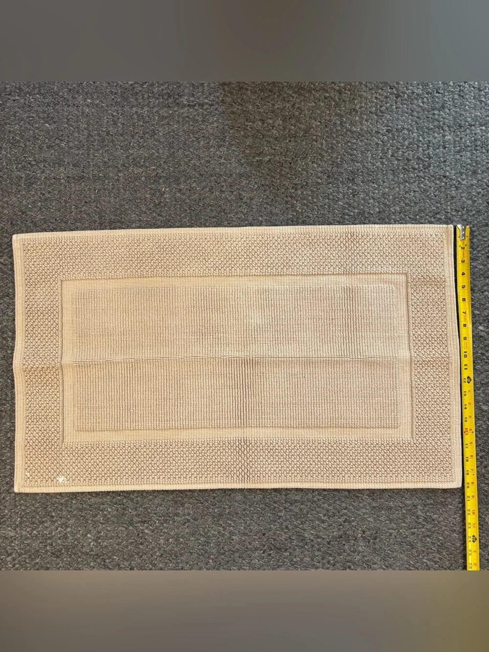 Wamsutta tan/beige Textured Bath Mat
